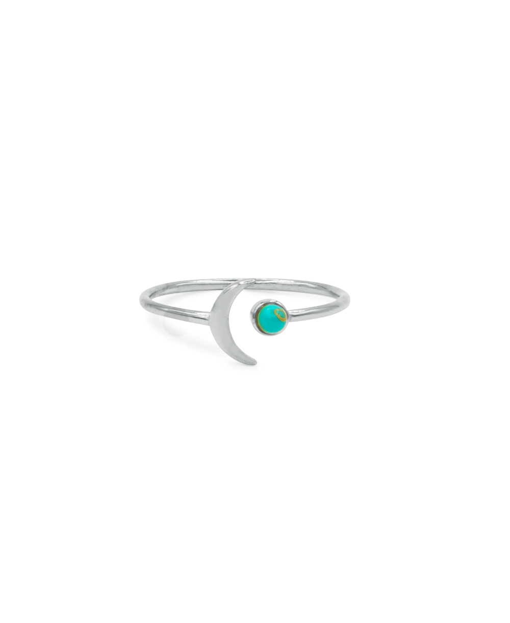 Turquoise Moon Ring