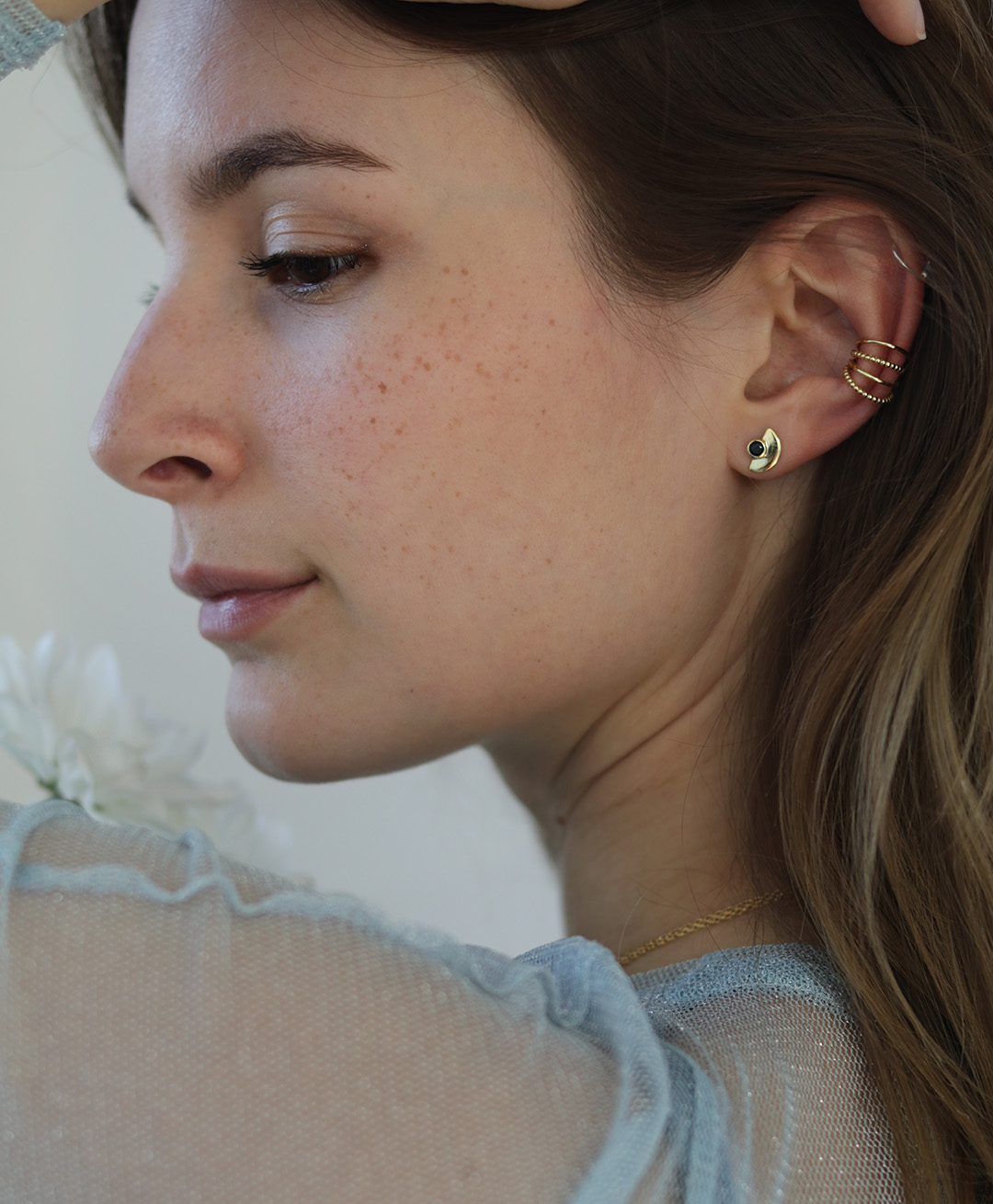 Half Moon Ohrstecker