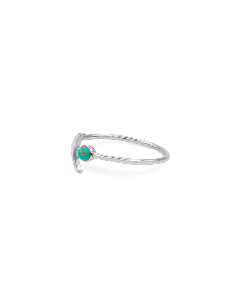 Turquoise Moon Ring